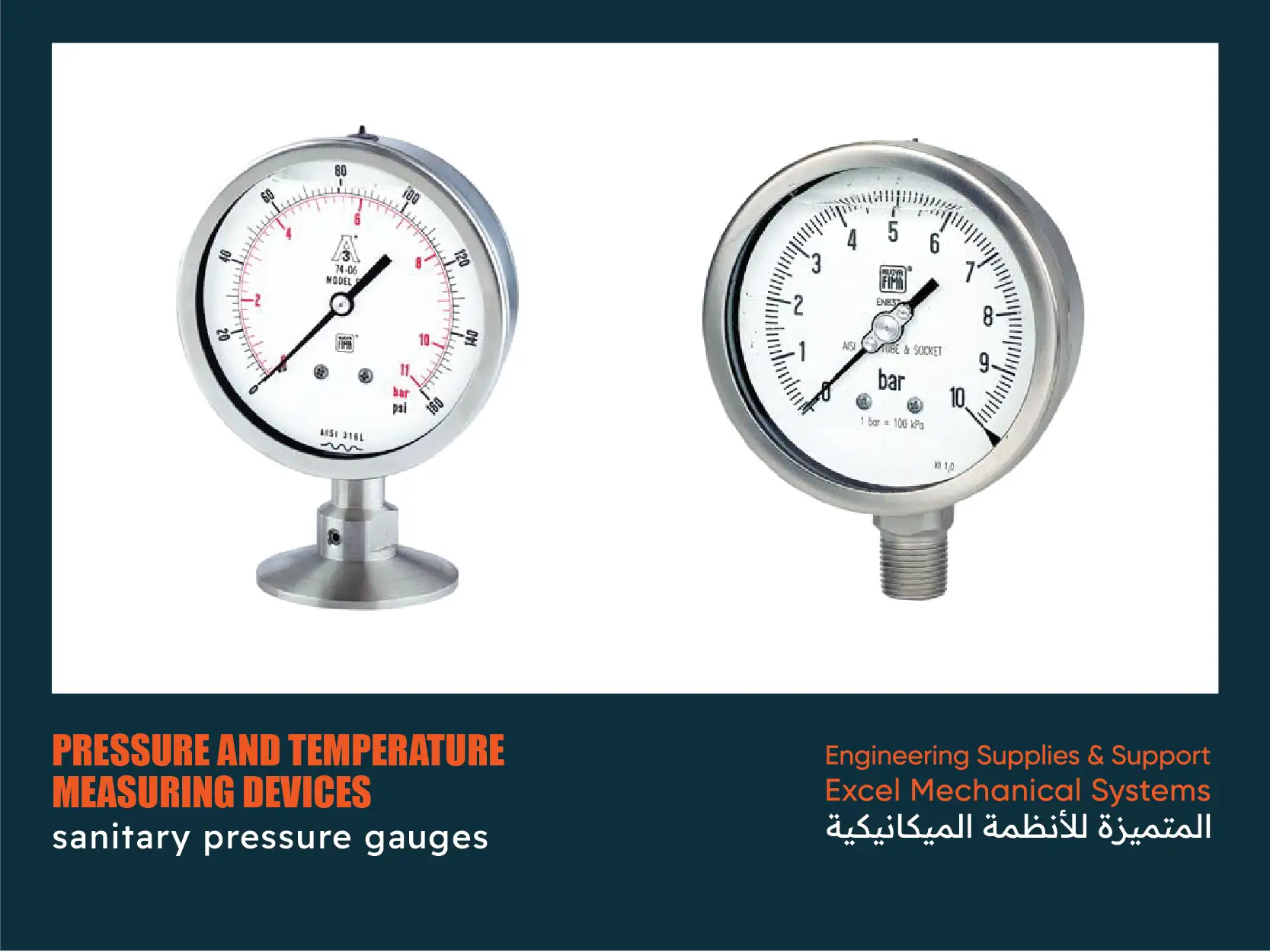 sanitary pressure gauges